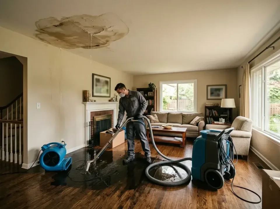 attic-pipe-burst-ceiling-drip-008 — frequently asked questions, Water Damage Restoration & Carpet Care in Frontenac, MO